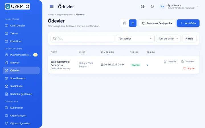 Ödevler