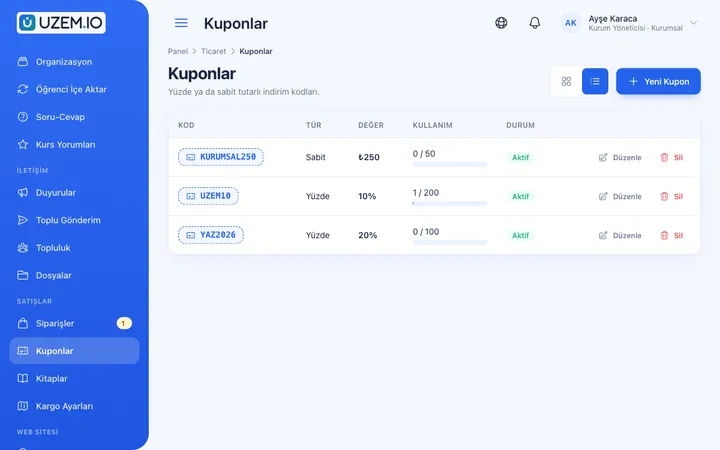 Kuponlar