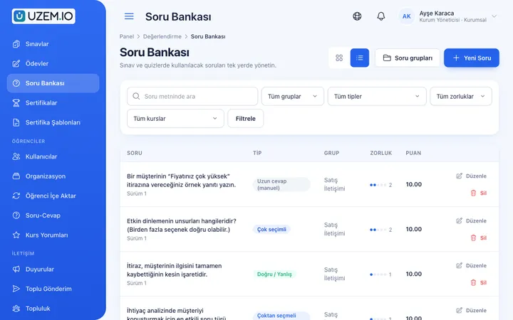 Soru bankası
